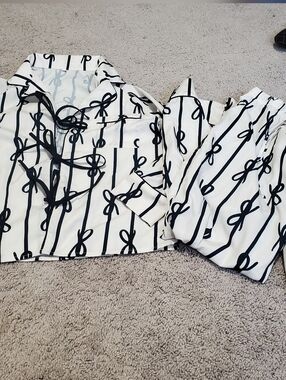 Adorable Bow PJ Set Size Medium